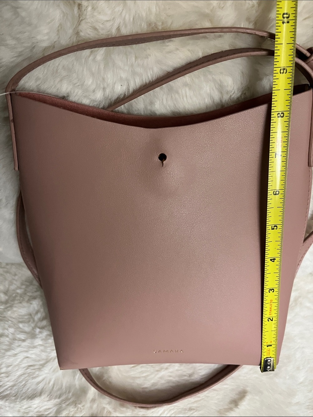 Anthropologie Samara Minimalist Pink Bag - Picture 7 of 12